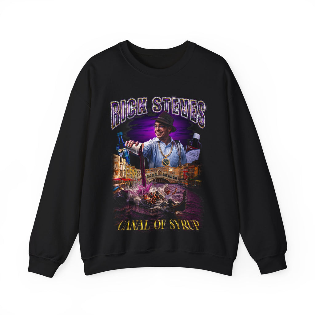 Rick Steves “Sizzurp” Graphic Crewneck Sweatshirt