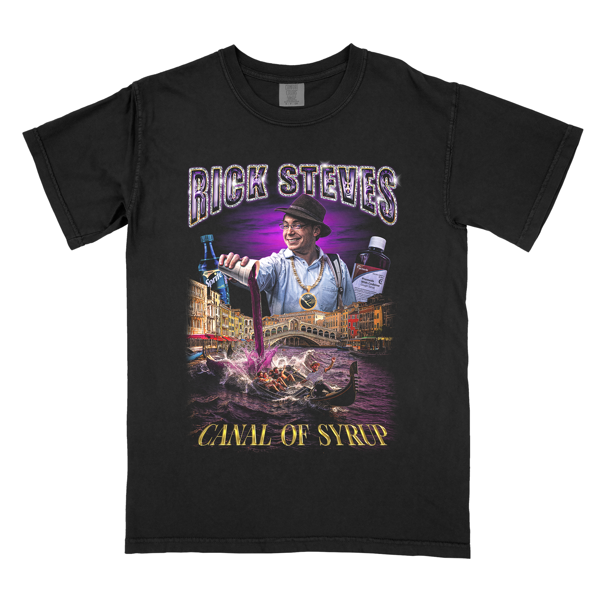 Rick Steves "Sizzurp" Graphic T-Shirt