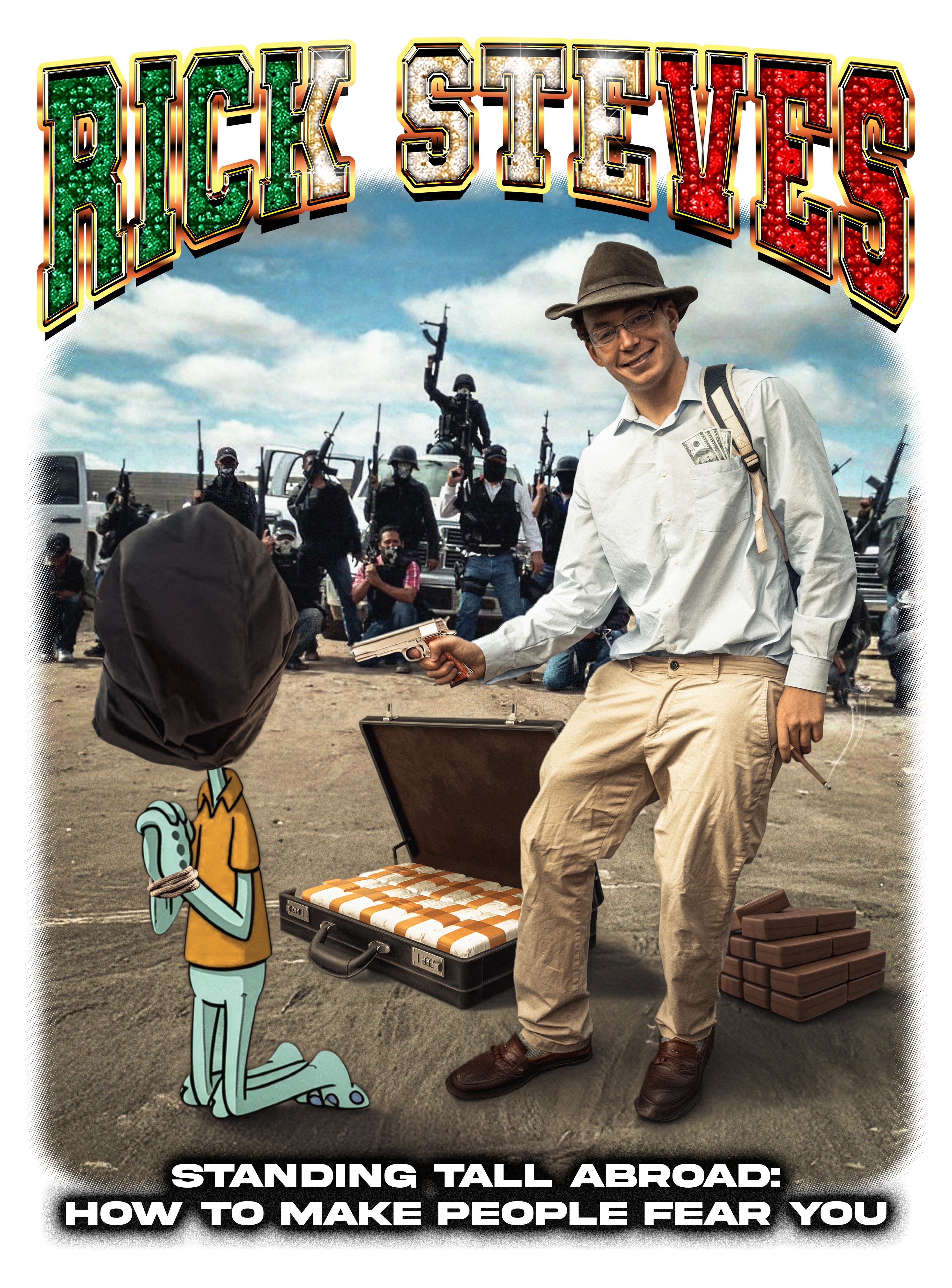 Rick Steves — "Standing Tall Abroad" Graphic T-Shirt