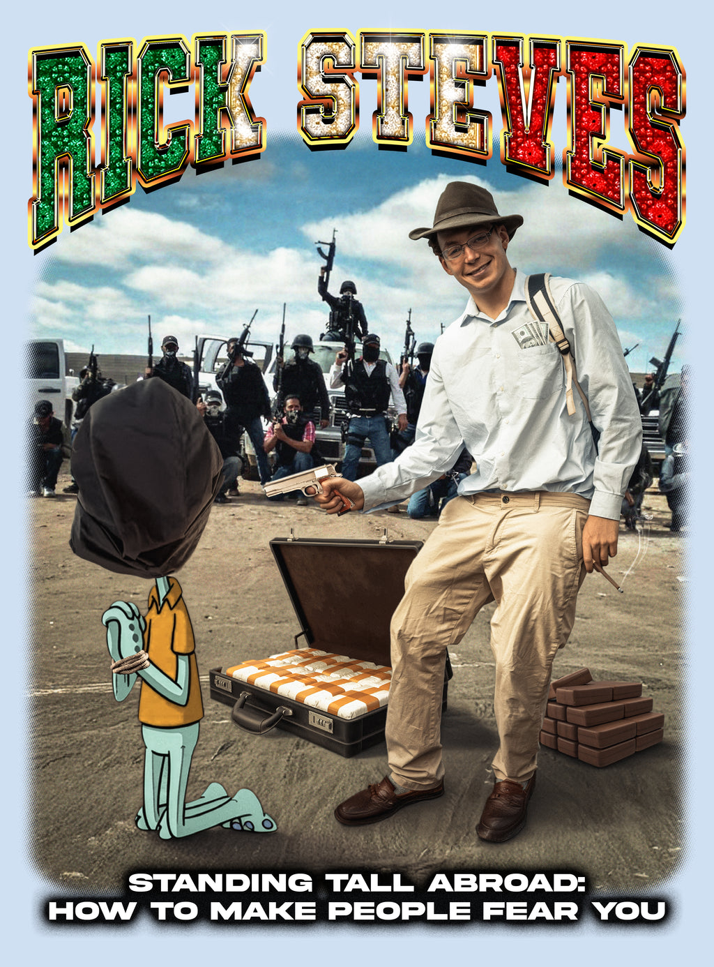 Rick Steves — "Standing Tall Abroad" Graphic Crewneck